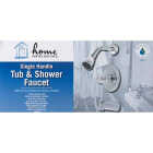 Home Impressions Chrome Single-Handle Acrylic Knob Tub & Shower Faucet Image 3