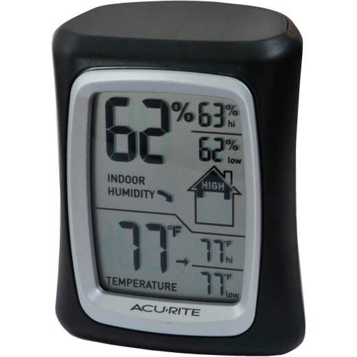 Acurite Fahrenheit & Celsius Digital 32 to 122 F, 0 to 50 C Hygrometer & Thermometer